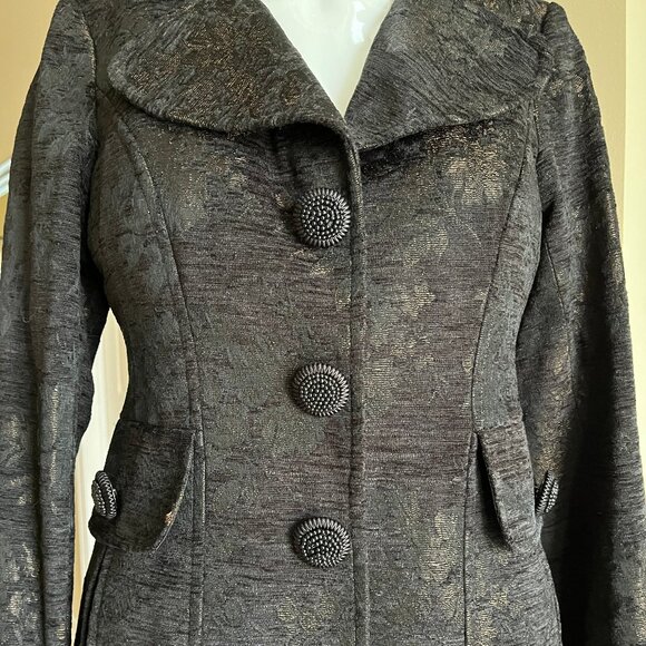 Nanette Lepore brocade fabric coat - size 6 - fitted - Picture 7 of 17